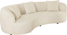 Canapea semicirculara, Tesatura Boucle, Bej, ATELIER 230cm, A-46546 VC