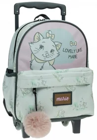 Disney Marie Lovely ghiozdan cu roți pentru grădiniță cu pisică, geantă 30 cm