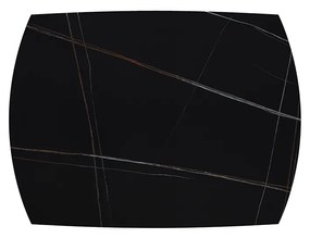 Masa ceramica extensibila Rotativa Noir 120 x 88 x h 76 cm