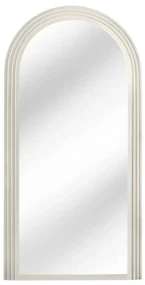 Oglinda de perete decorativa Art Deco 160cm, alb