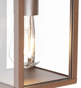 Lampa de perete exterioară maro ruginiu cu senzor de mișcare IP44 - Charlois