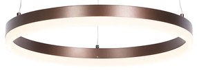 Lampă suspendată bronz închis 40 cm cu LED inclus cu 3 trepte de diminuare - Anello