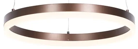 Lampă suspendată bronz închis 40 cm cu LED inclus cu 3 trepte de diminuare - Anello