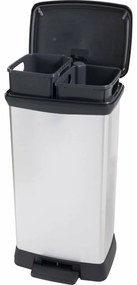 Coș de gunoi cu pedală Curver DECO BIN, 23 + 23 l