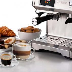 Espressor manual  Ariete ESPRESSO METAL PRO 1312/10, 1600W, 15 bar, 2 L, Ecran tactil, Rasnita integrata cu 11 trepte, Otel inoxidabil, Inox