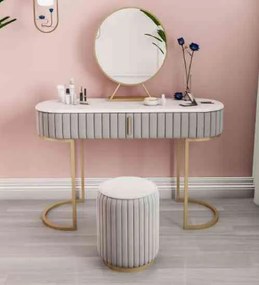Set masuta de toaleta si taburet Lille - H82 cm