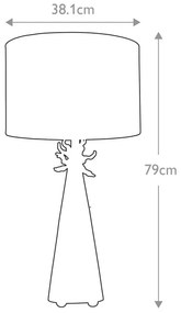 Lampă de masă Flambeau FB-NEO-TL-FR-WHT NEO 1xE27/60W/230V