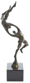 Statueta bronz masiv "Cooperare in miscare"