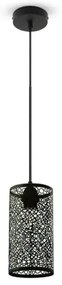 Lustră pe cablu 1xE27/60W/230V neagră
