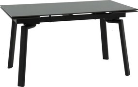 Masă ceramică Sonic Brown, 140 cm/80 cm și 2 extensii 30 cm