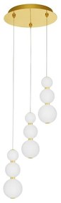 Lustra dimabila moderna cu 3 pendule LED FLEA