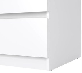 Comodă Simplicity 77 x 50 x 70 cm, alb lucios