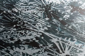 Tablou păpădie cu elemente abstracte