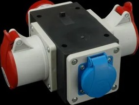 Cutie conexiune industriala 1 stecher 5 X 16A + 2 prize monoA + 1 priza 5X16 34-955