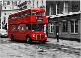 Tablou - Londra cu autobuz (70x50 cm)
