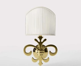 Aplica de perete stil clasic italian din alama Giglio