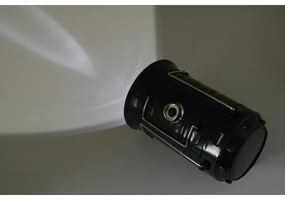 Lampă LED solară portabilă LED/1200mAh neagră