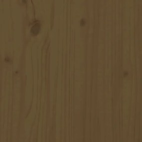Cadru de pat UK Small Double, maro, 120x190 cm, lemn masiv pin maro miere, 120 x 190 cm