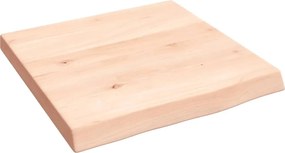 vidaXL Blat de baie, 40x40x(2-4) cm, lemn masiv netratat