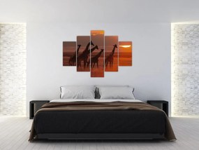 Tablou - Girafe în savana africană (150x105 cm)