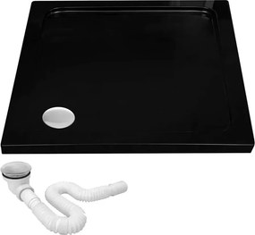 Cadita dus patrata Rea Savoy 90x90 negru