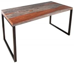 Birou design industrial-vintage Elements 118cm Sheesham smoke
