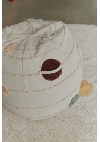 Fotoliu puf pentru copii crem Solar System – Lorena Canals