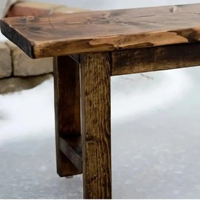 Banca gradina Floria, din lemn natur, 100 cm