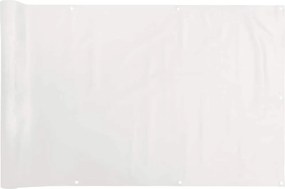 vidaXL Paravan de balcon, alb, 500x120 cm, PVC