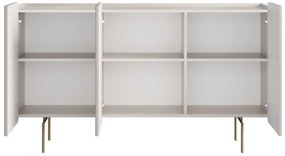 Comodă Malmi 150 cm - cașmir / picioare aurii