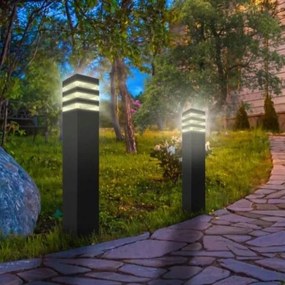 Lampă exterior TEKSAS cu senzor 1xE27/12W/230V IP44, 44 cm antracit