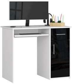 Masă PC Padma (alb + negru lucios). 1068906