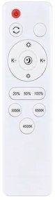 Plafonieră LED dimabilă Solight WO8012 LASKOS LED/48W/230V 3000-6500K + telecomandă