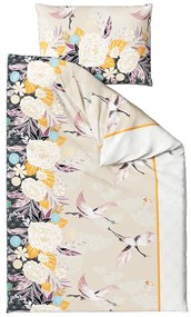 Lenjerie de pat din bumbac Culoare portocaliu, RETRO ROSES