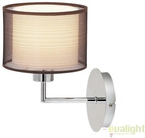 Aplica de perete design modern, finisaj crom/ maro, Anastasia 2628 RX