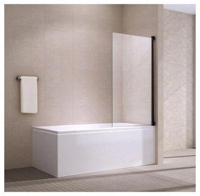 Evora Negru 6mm, 70x140, paravană pentru căzi