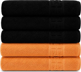 Set 5 Prosoape Premium, 100% Bumbac, Absorbante și Pufoase