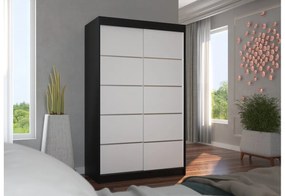 Supermobel Dulap glisant BENISSO, 120x200x58, negru