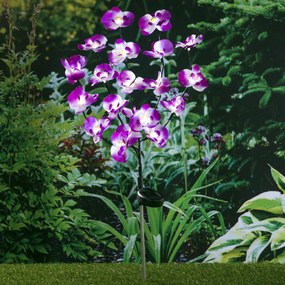 435255 HI Lumină solară orhidee de grădină, LED, 75 cm