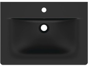Lavoar incastrat negru mat 64 cm, dreptunghiular, Ideal Standard Connect Air Negru mat, 640x460 mm