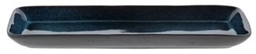 Tavă de servire din ceramică 14x38 cm Gastro Dark Blue/Black – Bitz