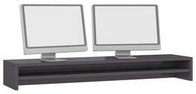 Suport monitor, gri foarte lucios, 100 x 24 x 13 cm, PAL gri foarte lucios