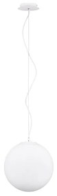 Pendul design modern Nevoso alb 30cm