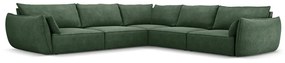 Colțar verde închis (cu colț variabil) Vanda – Mazzini Sofas