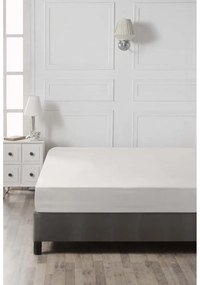 Cearceaf alb din bumbac cu elastic 140x200 cm – Mijolnir