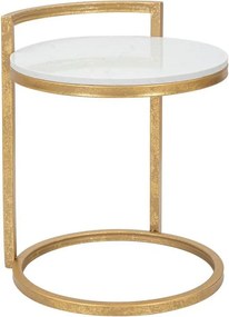 Măsuță auxiliară rotundă cu blat din marmură ø 40,5 cm Round Marble – Mauro Ferretti