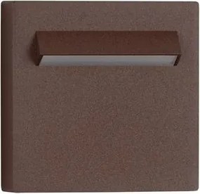 Spot aplicat exterior LED 3000K, IP65 RECTO corten