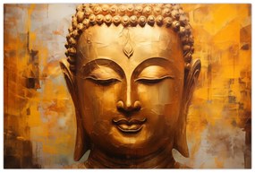 Tablou - Buddha, pictură în ulei (90x60 cm)