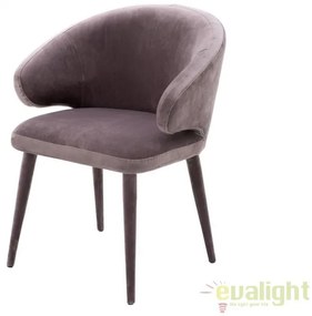 Scaun elegant design LUX Cardinale, catifea taupe 112068 HZ