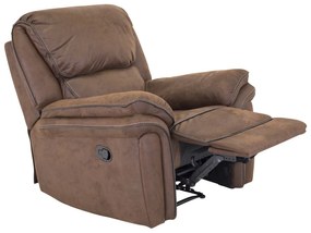 Fotoliu recliner Dallas E10296x99x98cm, 45 kg, Maro, Tapiterie